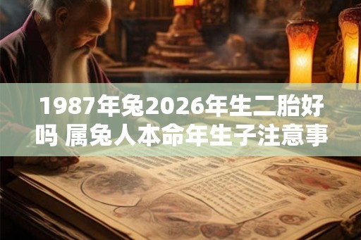 1987年兔2026年生二胎好吗 属兔人本命年生子注意事项