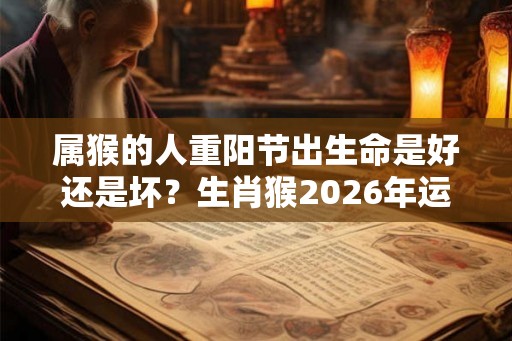 属猴的人重阳节出生命是好还是坏？生肖猴2026年运势如何？