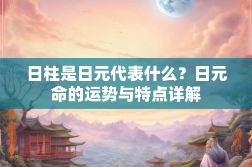 日柱是日元代表什么？日元命的运势与特点详解