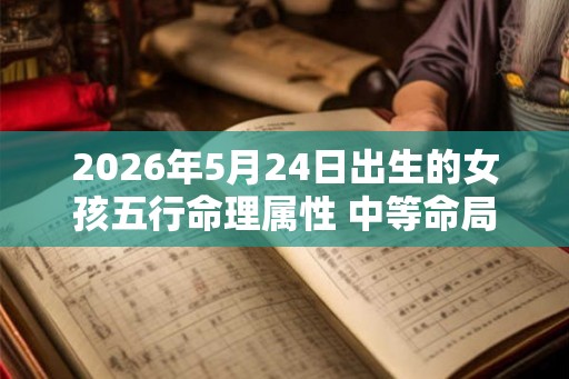 2026年5月24日出生的女孩五行命理属性 中等命局五行属火