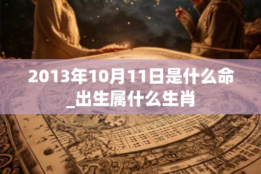 2013年10月11日是什么命_出生属什么生肖