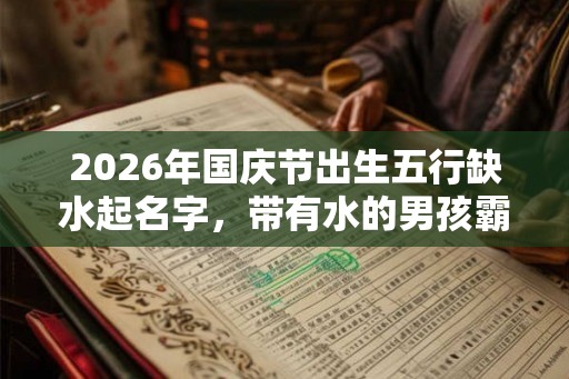 2026年国庆节出生五行缺水起名字,带有水的男孩霸气名字 2026年国庆节出生五行缺水起名字,带有水的男孩霸气名字