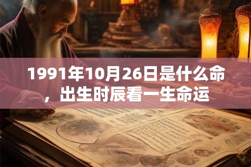 1991年10月26日是什么命,出生时辰看一生命运 1991年10月26日是什么命,出生时辰看一生命运