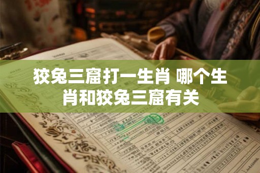 狡兔三窟打一生肖 哪个生肖和狡兔三窟有关