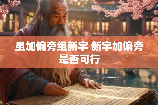 虽加偏旁组新字 新字加偏旁是否可行