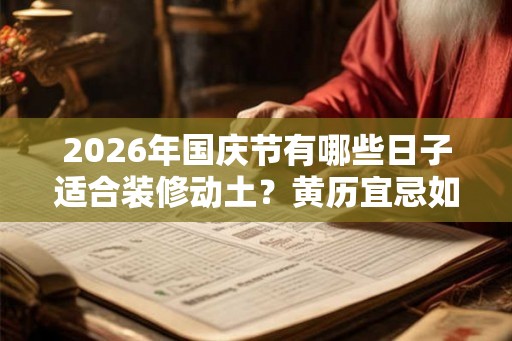 2026年国庆节有哪些日子适合装修动土？黄历宜忌如何？