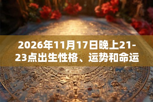 2026年11月17日晚上21-23点出生性格、运势和命运