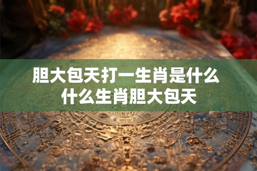 胆大包天打一生肖是什么 什么生肖胆大包天