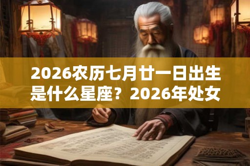 2026农历七月廿一日出生是什么星座？2026年处女座的运势如何？