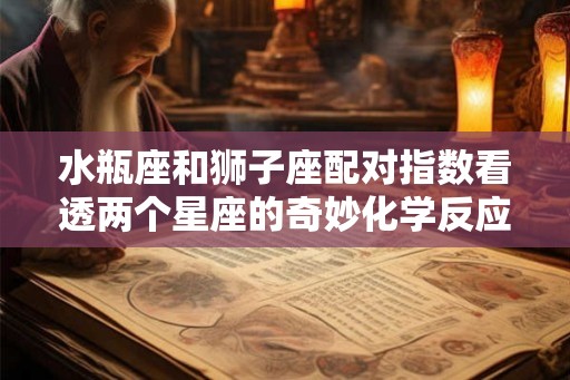水瓶座和狮子座配对指数看透两个星座的奇妙化学反应