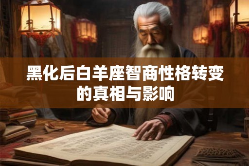 黑化后白羊座智商性格转变的真相与影响