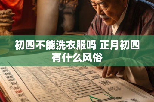 初四不能洗衣服吗 正月初四有什么风俗 初四不能洗衣服吗 正月初四有什么风俗