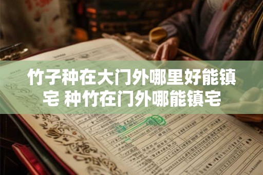 竹子种在大门外哪里好能镇宅 种竹在门外哪能镇宅