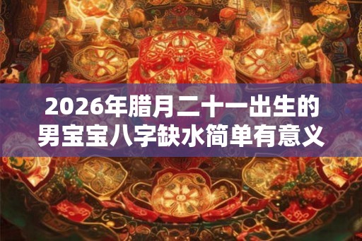 2026年腊月二十一出生的男宝宝八字缺水简单有意义的名字 2026年腊月二十一出生的男宝宝八字缺水简单有意义的名字