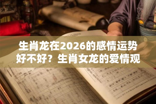 生肖龙在2026的感情运势好不好？生肖女龙的爱情观你知道吗？