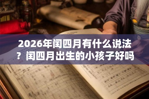 2026年闰四月有什么说法？闰四月出生的小孩子好吗