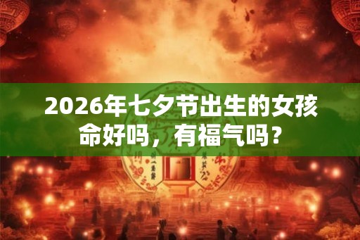2026年七夕节出生的女孩命好吗，有福气吗？