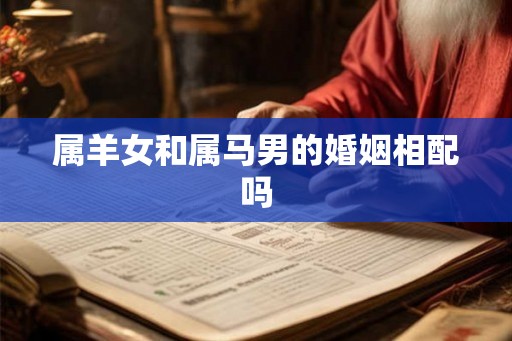 属羊女和属马男的婚姻相配吗