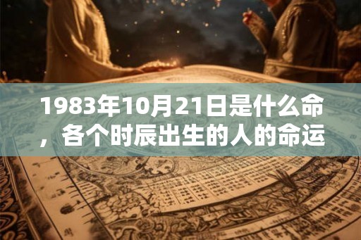 1983年10月21日是什么命，各个时辰出生的人的命运