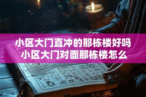 小区大门直冲的那栋楼好吗 小区大门对面那栋楼怎么样