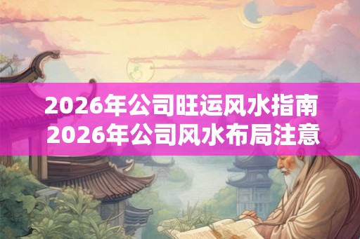 2026年公司旺运风水指南 2026年公司风水布局注意事项