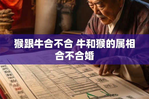 猴跟牛合不合 牛和猴的属相合不合婚