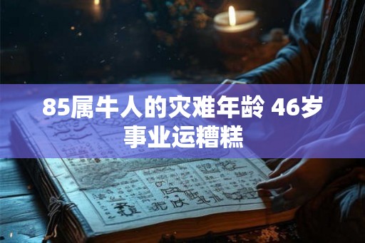85属牛人的灾难年龄 46岁事业运糟糕