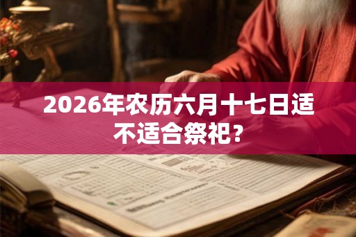 2026年农历六月十七日适不适合祭祀？