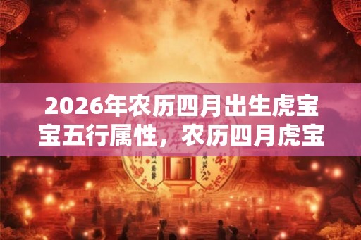 2026年农历四月出生虎宝宝五行属性，农历四月虎宝宝起名