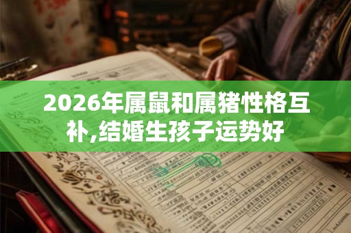 2026年属鼠和属猪性格互补,结婚生孩子运势好