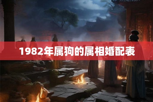 1982年属狗的属相婚配表