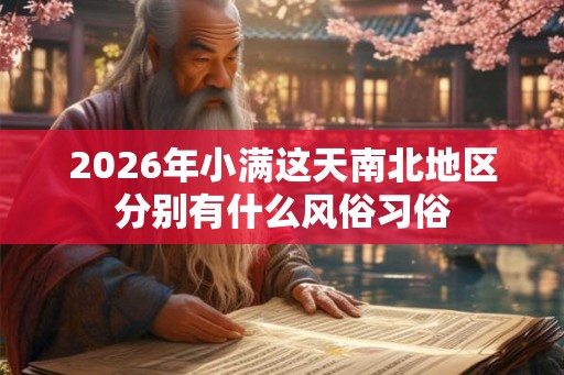 2026年小满这天南北地区分别有什么风俗习俗