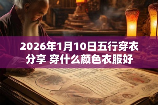 2026年1月10日五行穿衣分享 穿什么颜色衣服好