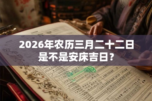 2026年农历三月二十二日是不是安床吉日？