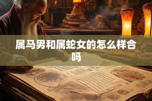 属马男和属蛇女的怎么样合吗