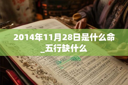 2014年11月28日是什么命_五行缺什么