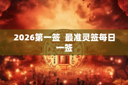 2026第一签  最准灵签每日一签