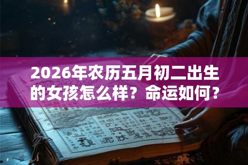 2026年农历五月初二出生的女孩怎么样？命运如何？
