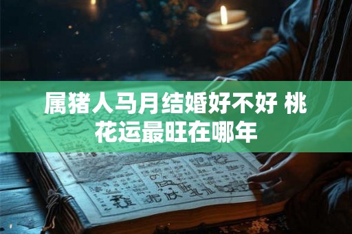 属猪人马月结婚好不好 桃花运最旺在哪年