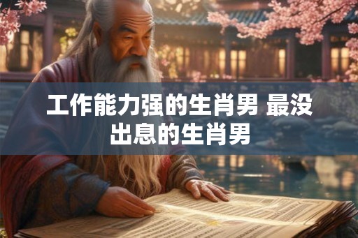 工作能力强的生肖男 最没出息的生肖男