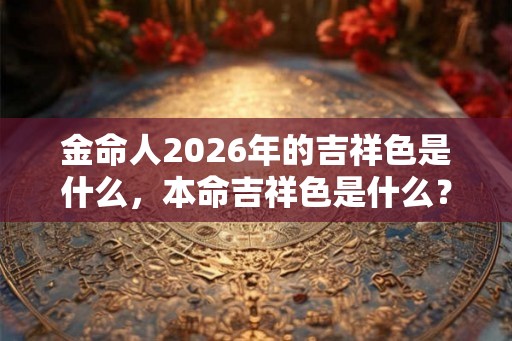 金命人2026年的吉祥色是什么，本命吉祥色是什么？