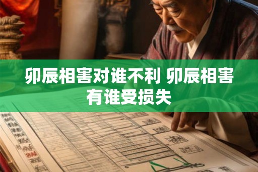卯辰相害对谁不利 卯辰相害有谁受损失