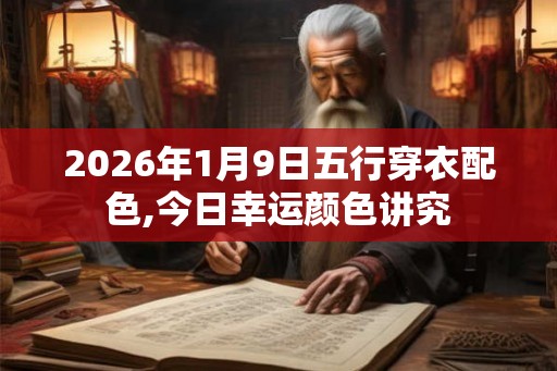 2026年1月9日五行穿衣配色,今日幸运颜色讲究