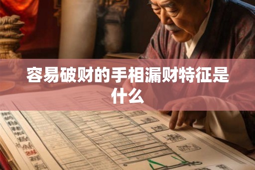 容易破财的手相漏财特征是什么 容易破财的手相漏财特征是什么