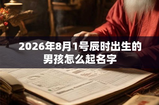 2026年8月1号辰时出生的男孩怎么起名字