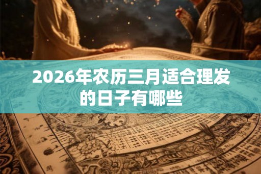 2026年农历三月适合理发的日子有哪些