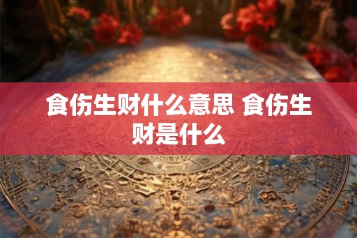食伤生财什么意思 食伤生财是什么