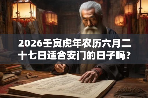 2026壬寅虎年农历六月二十七日适合安门的日子吗？