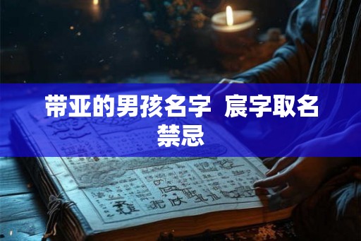 带亚的男孩名字 宸字取名禁忌 带亚的男孩名字 宸字取名禁忌