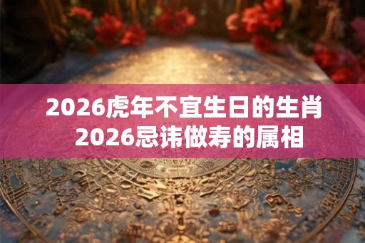 2026虎年不宜生日的生肖 2026忌讳做寿的属相 2026虎年不宜生日的生肖 2026忌讳做寿的属相